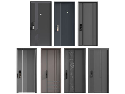 现代密码锁入户门 防盗门 平开门 子母门