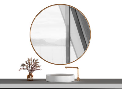 现代轻奢洗手台 镜子 浴室柜