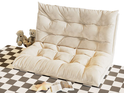 现代奶油风懒人沙发