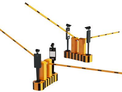 现代自动收费杆 直杆道闸栏杆 车牌识别一体机