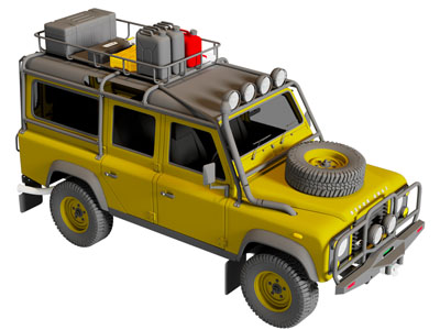 现代越野车 吉普车 汽车