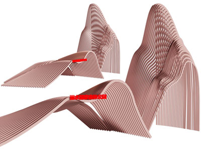现代异形大门 入口 雕塑