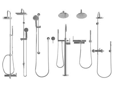 现代淋浴花洒