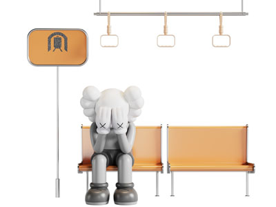 现代Kaws公仔摆件组合