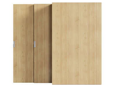 现代实木推拉门