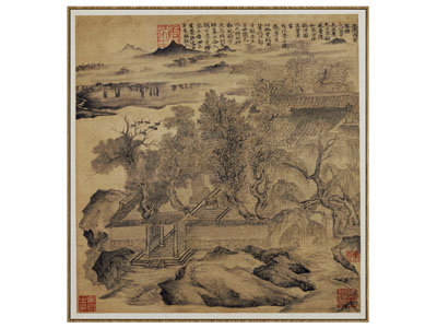 新中式装饰挂画3d模型 新中式装饰挂画