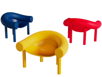 现代多巴胺休闲椅子