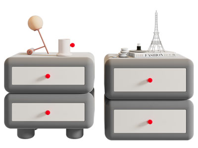 现代床头柜