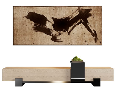 侘寂风装饰挂画3d模型 侘寂风装饰挂画