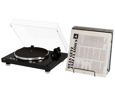 现代唱片机 唱片摆件组合