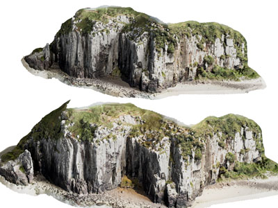 现代山脉 悬崖 石头 岩石