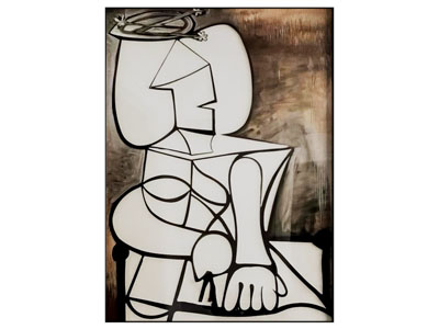 现代抽象装饰挂画3d模型 现代抽象装饰挂画