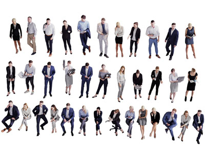 现代职场男人 女人 多人3d模型 现代职场男人 女人 多人