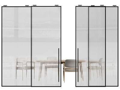 现代玻璃推拉门