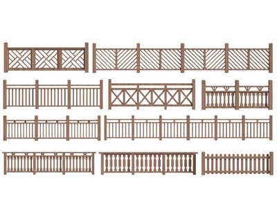 新中式篱笆 围栏 护栏 栏杆