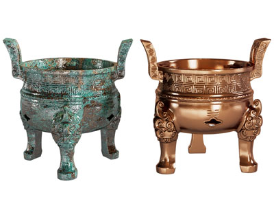 中式青铜鼎 摆件组合3d模型 中式青铜鼎 摆件组合