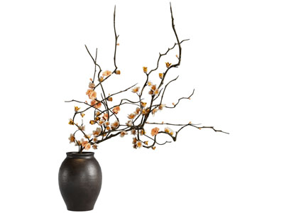 现代陶艺花瓶花卉3d模型 现代陶艺花瓶花卉