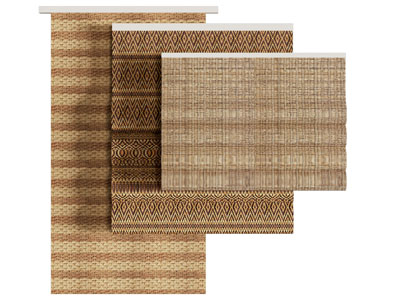 新中式草帘 布帘 卷帘 拉帘