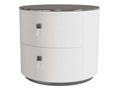 现代圆形床头柜