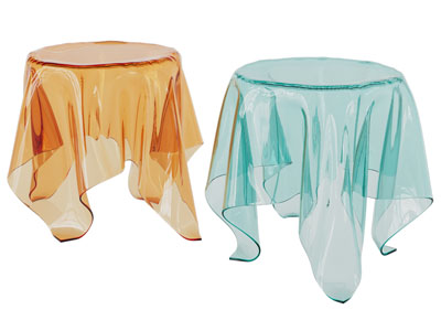 现代透明桌布3d模型 现代透明桌布