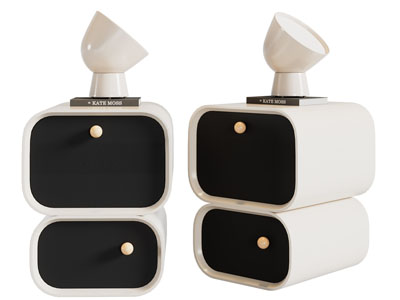 现代奶油风床头柜