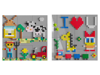 现代儿童乐高积木玩具墙