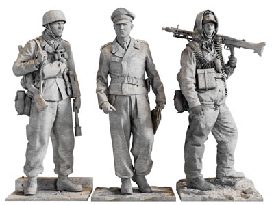 现代战士 士兵 雕塑雕刻3d模型 现代战士 士兵 雕塑雕刻