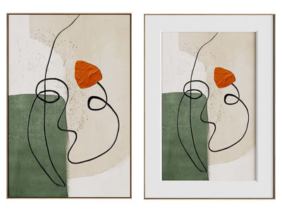 现代装饰挂画3d模型 现代装饰挂画