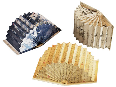 新中式折扇书籍摆件组合3d模型 新中式折扇书籍摆件组合