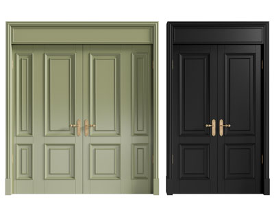 美式双开门 大门 平开门
