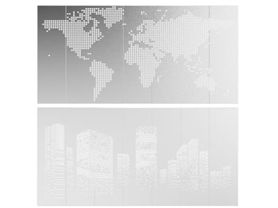 现代穿孔板 透光板 护墙板 装饰板