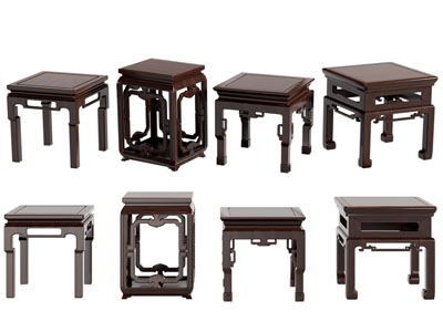 新中式方形实木凳子