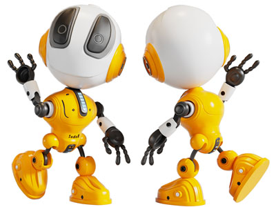 现代智能机器人3d模型 现代智能机器人