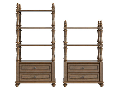 美式实木装饰置物架