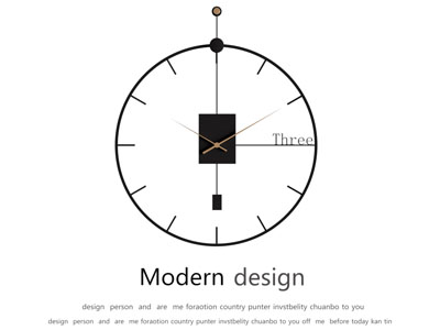 现代钟表 墙饰挂件