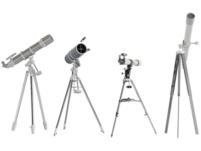 现代望远镜3d模型 现代望远镜