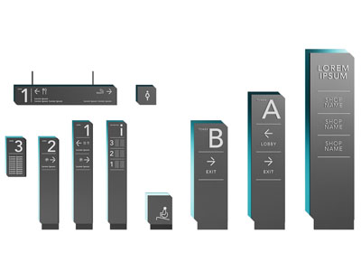 现代楼层指示牌 标识牌