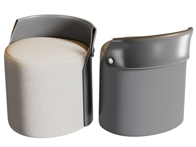 新中式圆形沙发凳子 换鞋凳