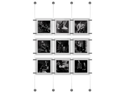 现代黑白照片墙 墙饰挂件3d模型 现代黑白照片墙 墙饰挂件