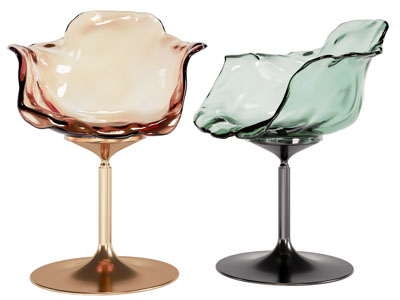 现代亚克力休闲椅子 餐椅