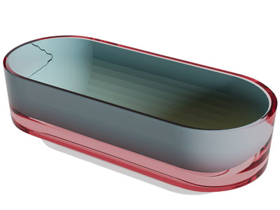 现代亚克力椭圆形浴缸浴盆3d模型 现代亚克力椭圆形浴缸浴盆