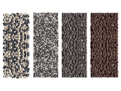 现代景观石头道路 铺石路