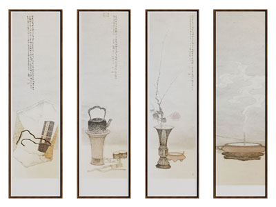 新中式装饰挂画3d模型 新中式装饰挂画