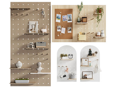 现代洞洞眼置物收纳架 墙饰挂件