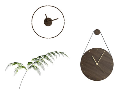 现代钟表墙饰挂件3d模型 现代钟表墙饰挂件