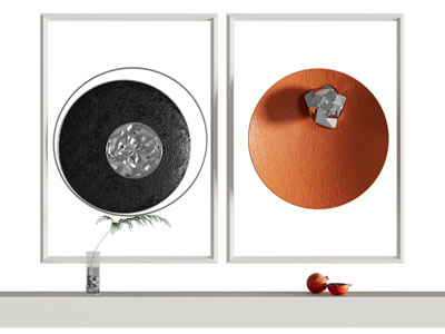 新中式立体装饰挂画