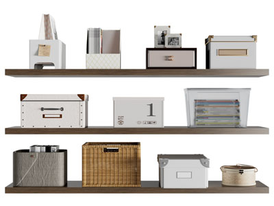 现代收纳筐 文件夹 生活用品3d模型 现代收纳筐 文件夹 生活用品