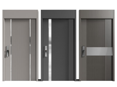 现代密码锁入户门 平开门 防盗门