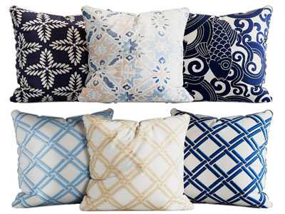 新中式方形靠垫抱枕3d模型 新中式方形靠垫抱枕