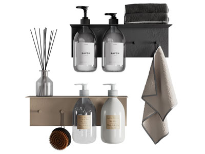 现代洗护用品 毛巾架 卫浴小件3d模型 现代洗护用品 毛巾架 卫浴小件